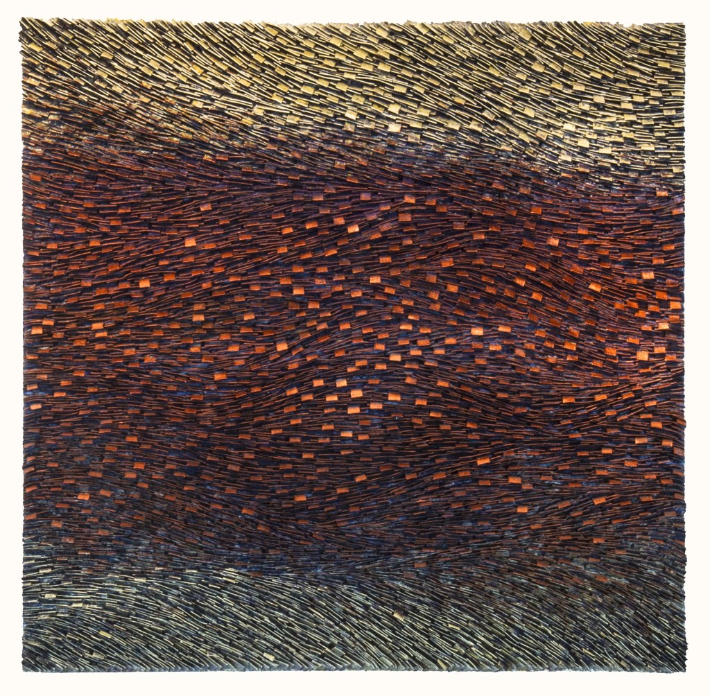 Copper Layered Strata   48 x 48